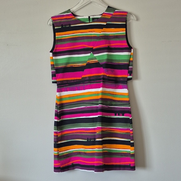 kate spade Dresses & Skirts - Kate Spade Saturday Sunset Striped Sleeveless Shift Dress, Size 4, Multi-Colored
